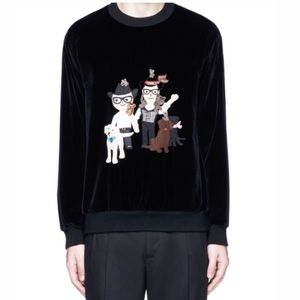 Dolce & Gabbana Black Sweater with Graphic Design